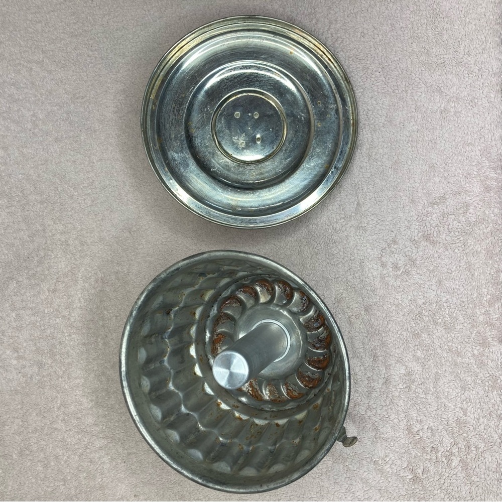 Antique 1920s Steamed Pudding Pudding/Cake Mold Lid Vintage VTG Retro Primitive - Picture 5 of 10